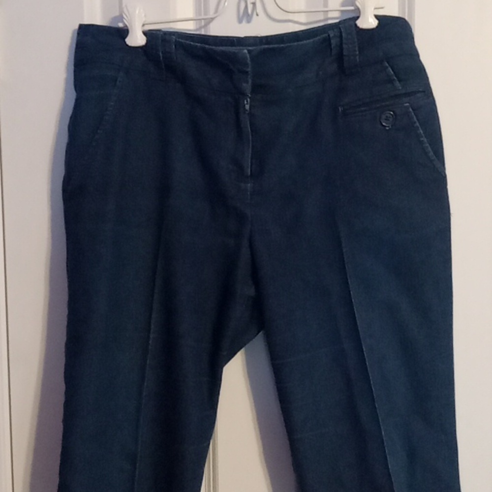 Larry Levine Blue Ankle Pants